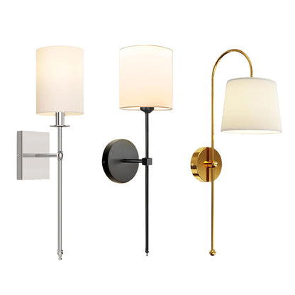 Nordic Fabric Wall Lamp with Remote Control
