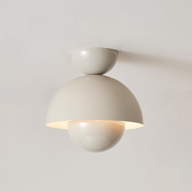 Nordic flower bud ceiling lamp modern minimalist entrance corridor aisle lamp cream style cloakroom balcony lamp