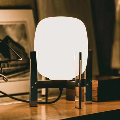 Nordic Glass Table Lamp with Metal Base