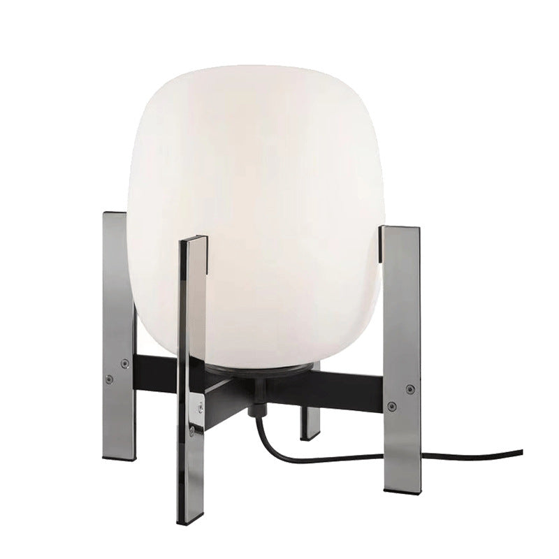 Nordic Glass Table Lamp with Metal Base