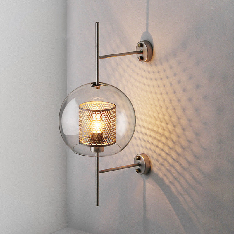 Nordic Glass Wall Lamp for Bedroom Living Room