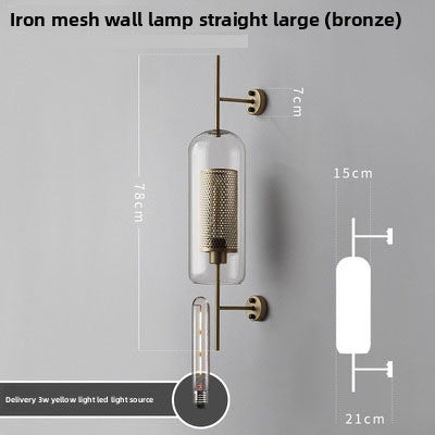 Nordic Glass Wall Lamp for Bedroom Living Room