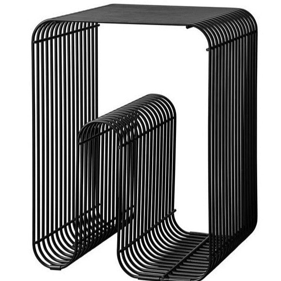 Nordic Iron Side Table with Storage