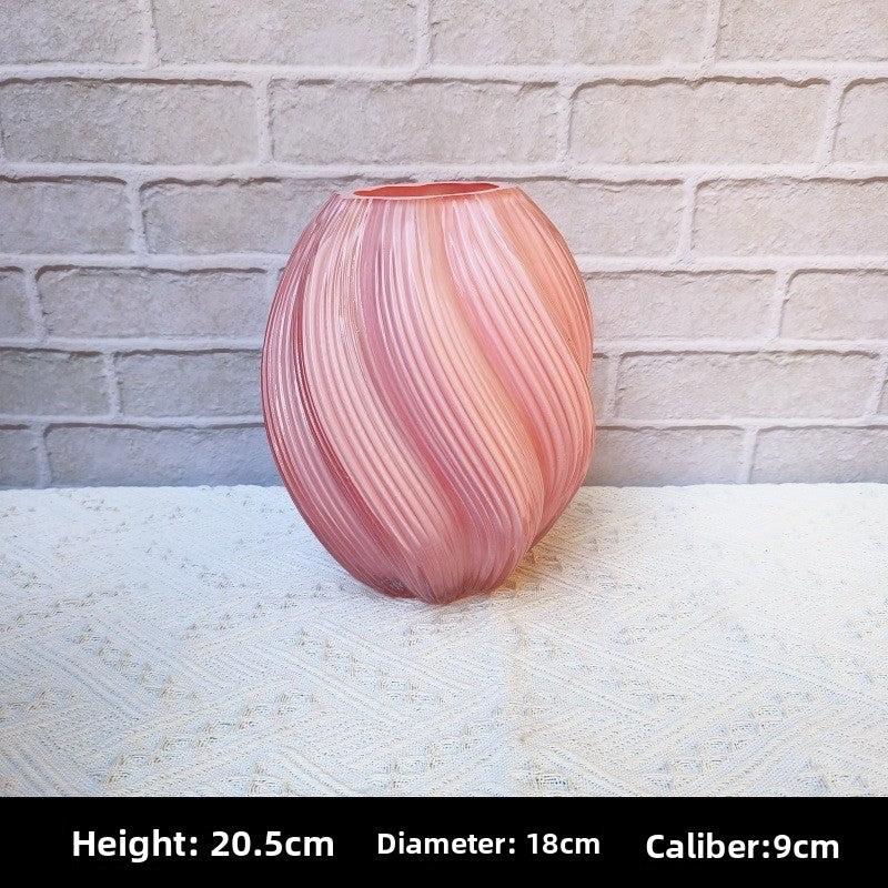 Nordic Luminous Glass Vase