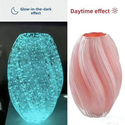 Nordic Luminous Glass Vase