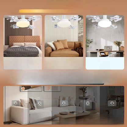 Nordic Minimalist Ceiling Fan Light with Remote Control