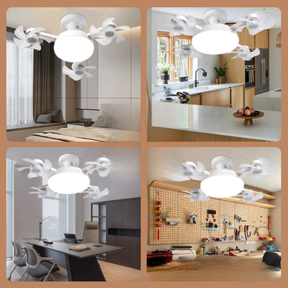 Nordic Minimalist Ceiling Fan Light with Remote Control