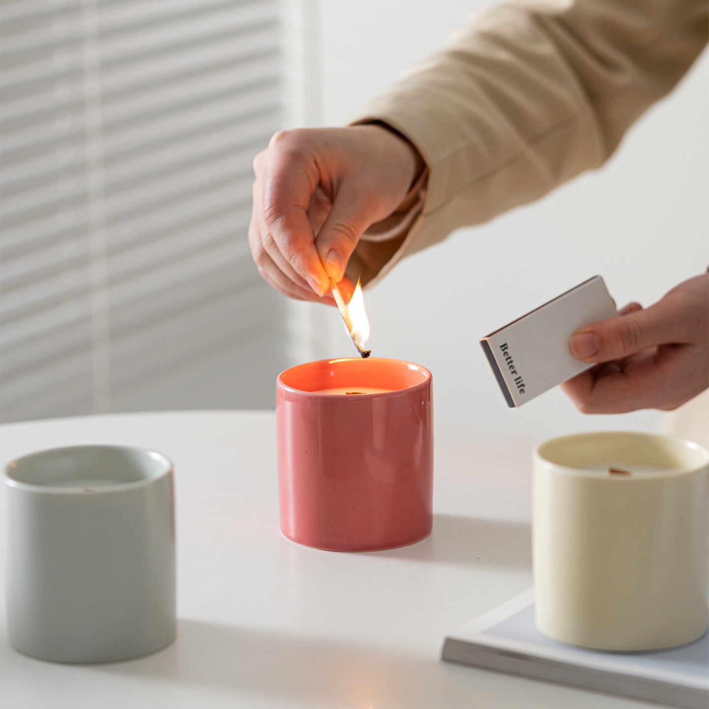Nordic Minimalist Ceramic Aromatherapy Candle Holder