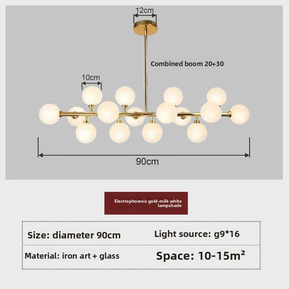 Nordic Molecular Glass Chandelier Lighting