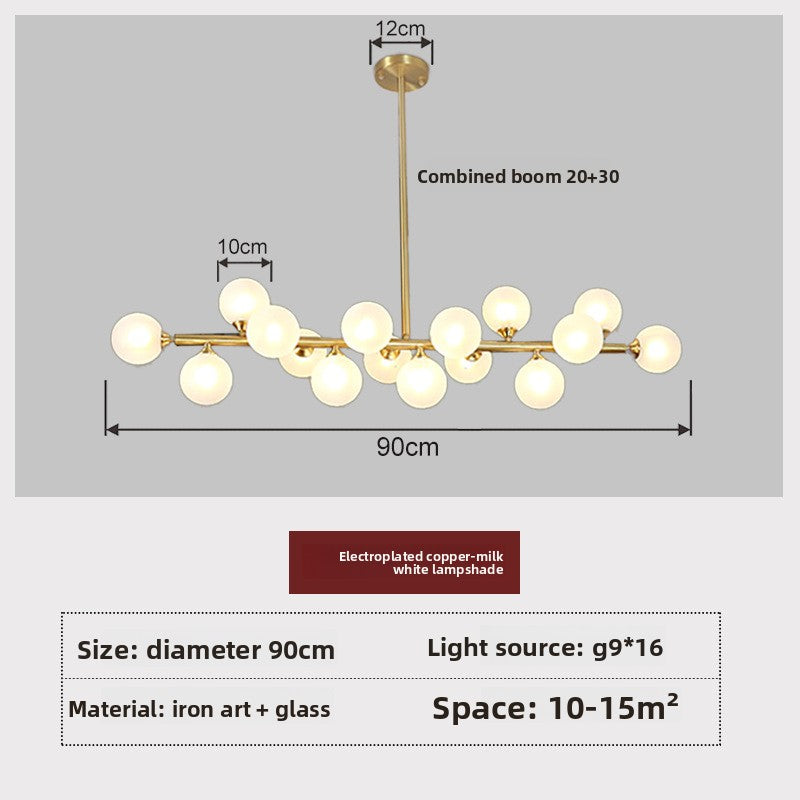 Nordic Molecular Glass Chandelier Lighting