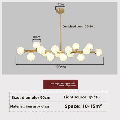 Nordic Molecular Glass Chandelier Lighting