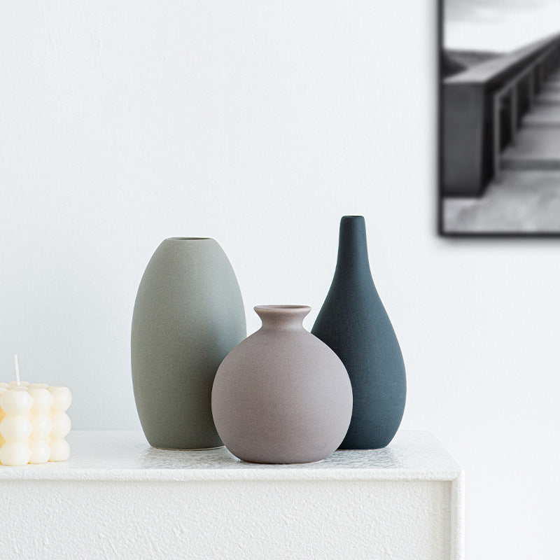 Nordic Morandi Ceramic Vase