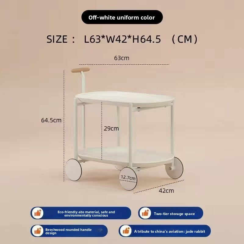 Nordic Movable Storage Side Table