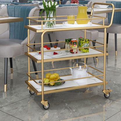 Nordic Multi-Tier Service Cart with Silent Wheels