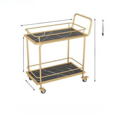 Nordic Multi-Tier Service Cart with Silent Wheels
