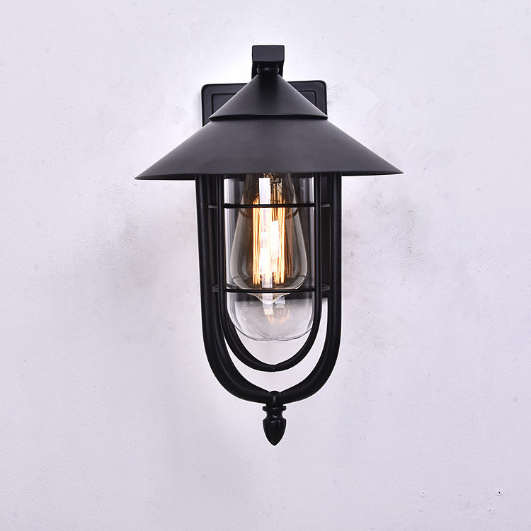 Nordic Outdoor Human Sensor Wall Light Waterproof Retro LED Lamp