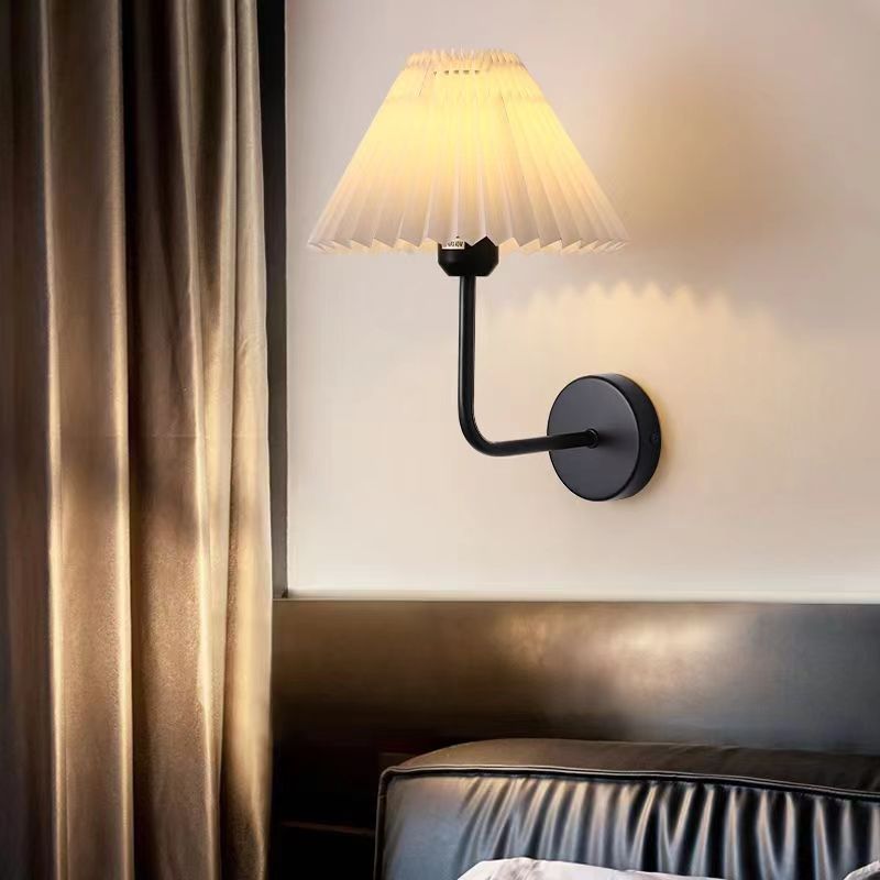 Nordic Pleated Fabric Wall Lamp