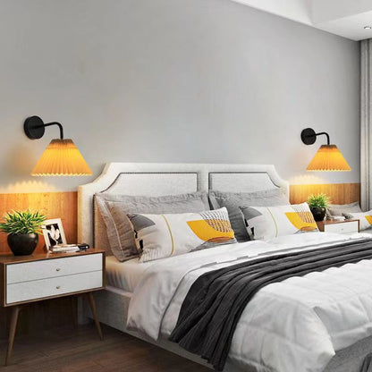 Nordic Pleated Fabric Wall Lamp