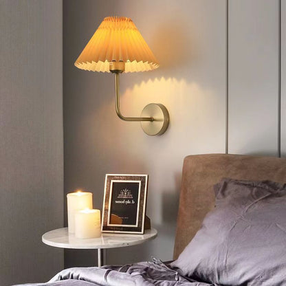 Nordic Pleated Fabric Wall Lamp