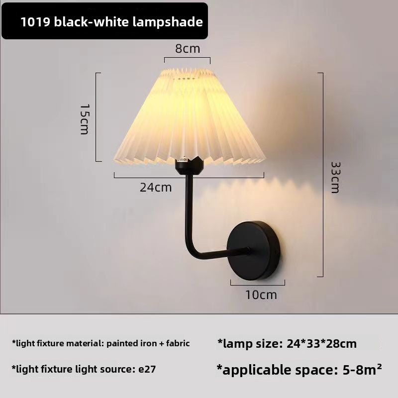 Nordic Pleated Fabric Wall Lamp