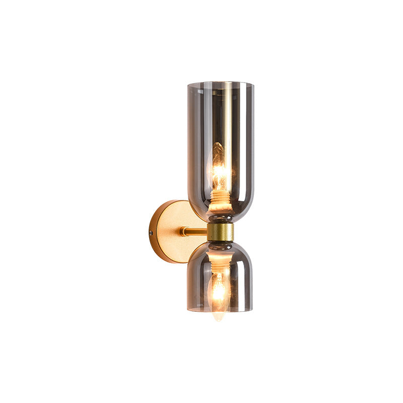 Nordic post-modern wall lamp retro wall lamp up and down lighting bedside lamp bed and breakfast hotel personalized wall lamp