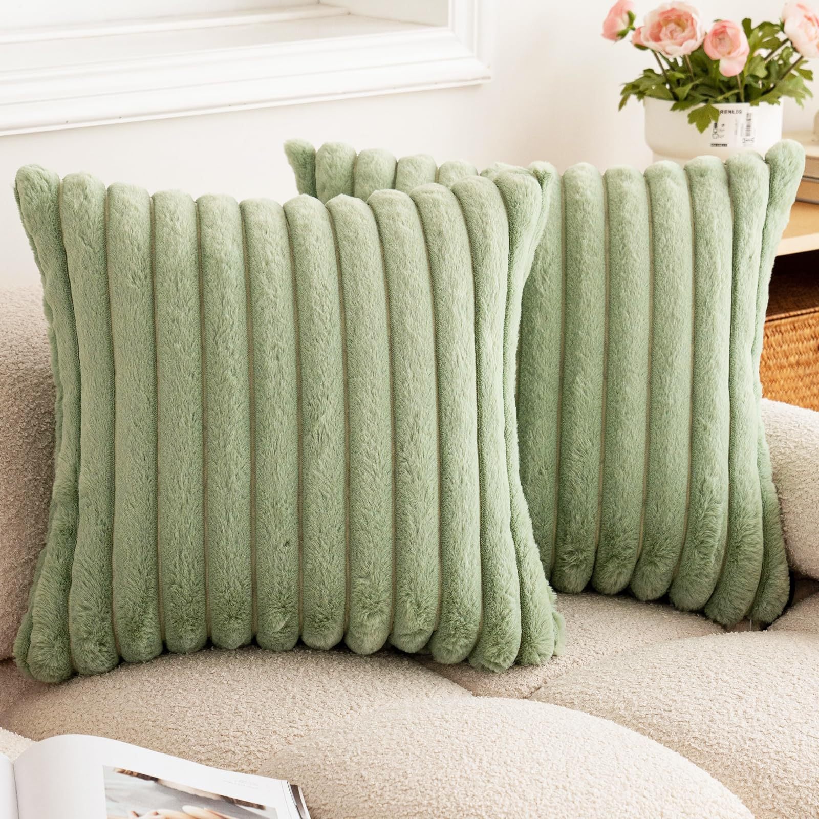 Nordic rectangular throw pillow cover