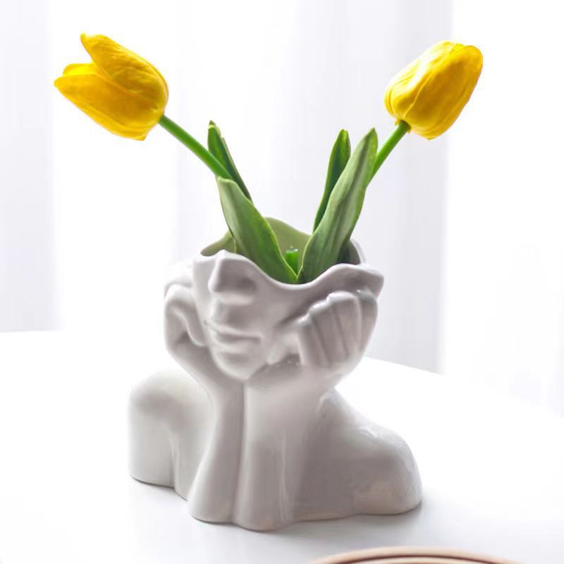Nordic Resin Decorative Vase