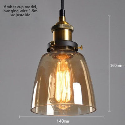Nordic Retro Glass Pendant Chandelier