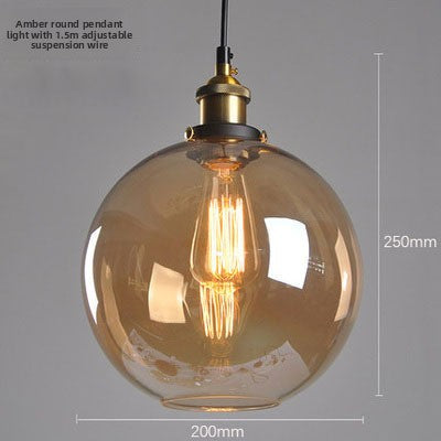 Nordic Retro Glass Pendant Chandelier