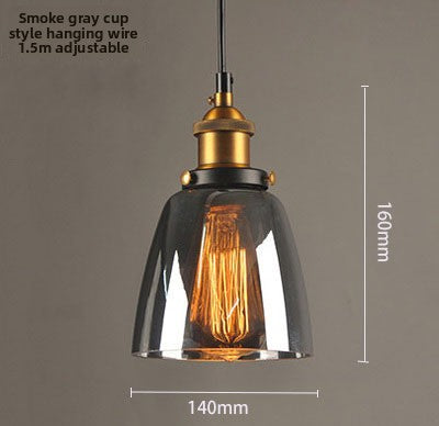 Nordic Retro Glass Pendant Chandelier