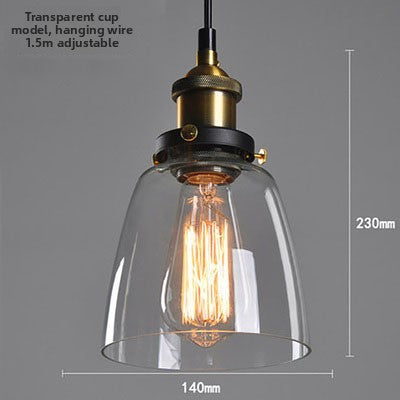 Nordic Retro Glass Pendant Chandelier
