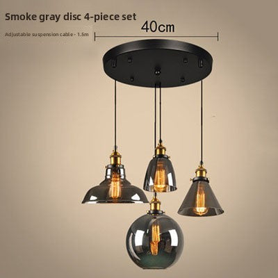 Nordic Retro Glass Pendant Chandelier