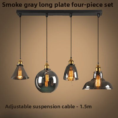 Nordic Retro Glass Pendant Chandelier