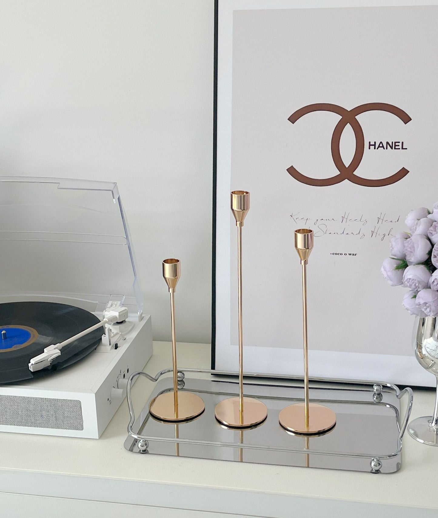 Nordic Silver Candlestick Holder