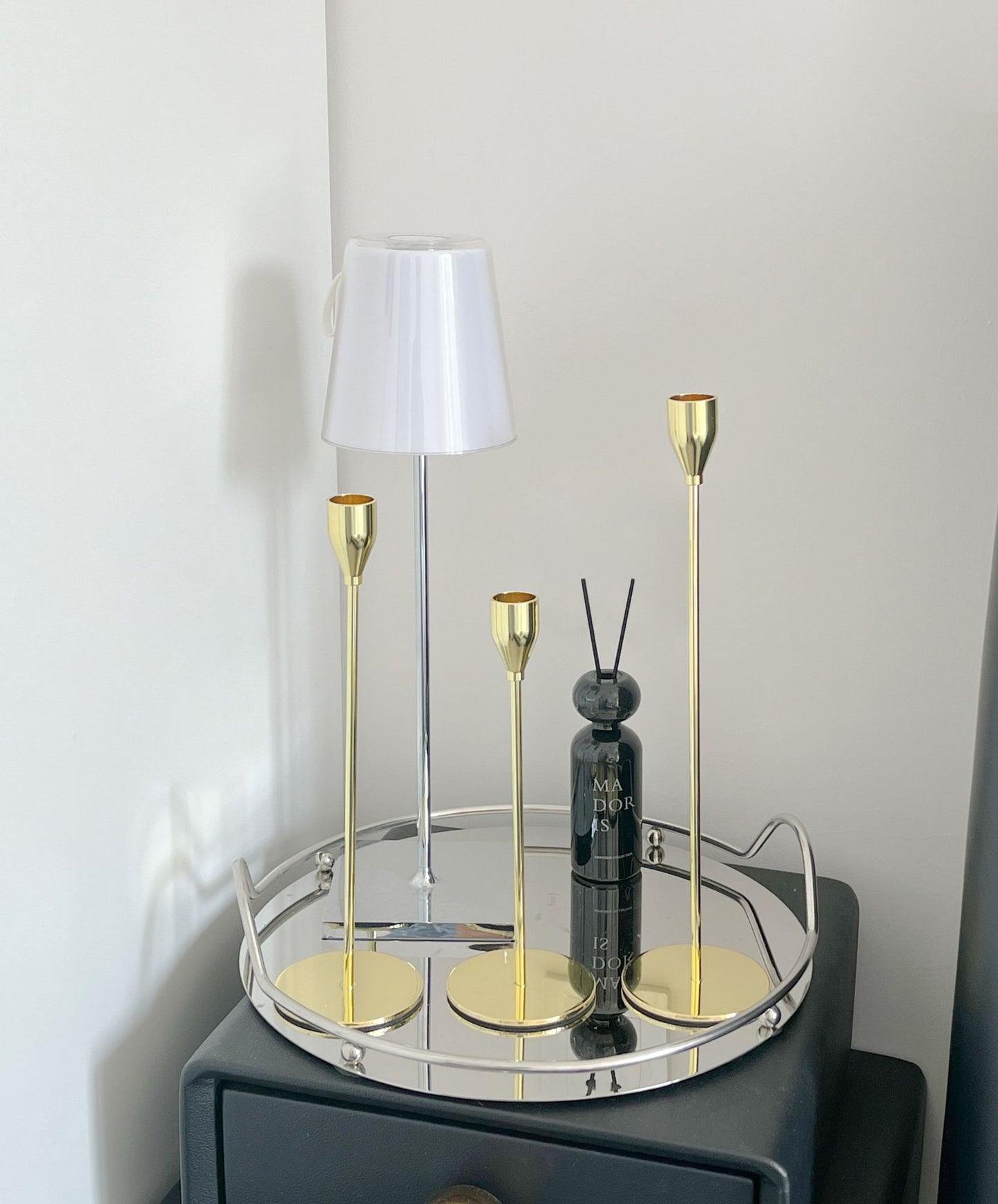 Nordic Silver Candlestick Holder