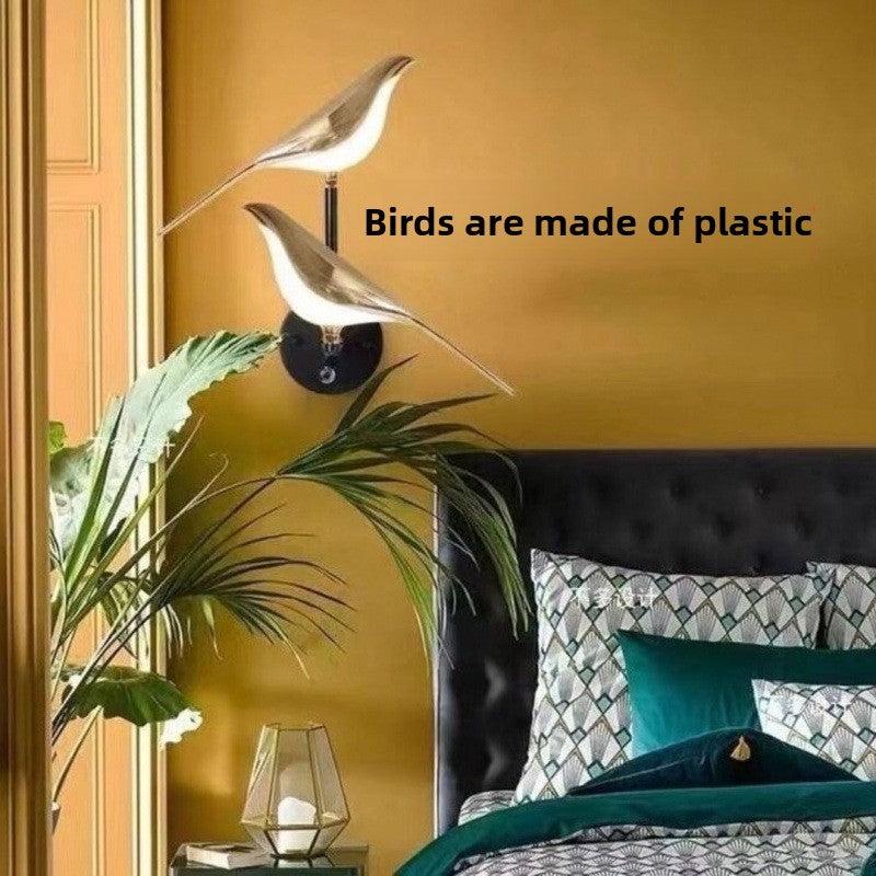 Nordic Simple Magpie Table Lamp Creative Bird Bedside Warm Light