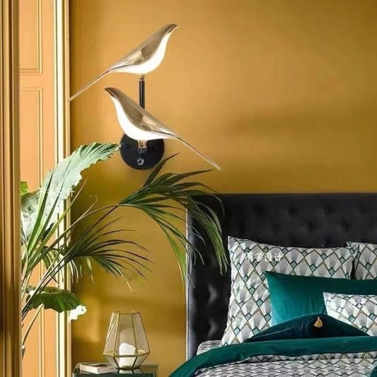 Nordic Simple Magpie Table Lamp Creative Bird Bedside Warm Light