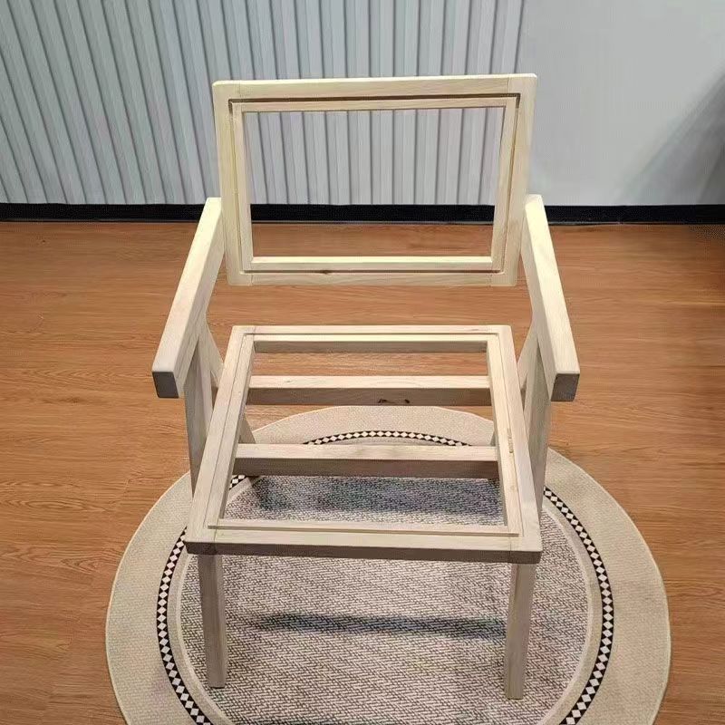 Nordic Solid Wood Rattan Backrest Dining Chair