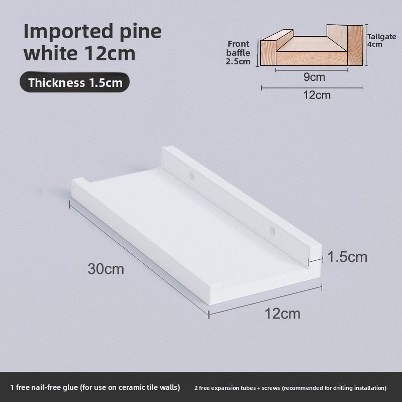 Nordic Solid Wood Wall Shelf