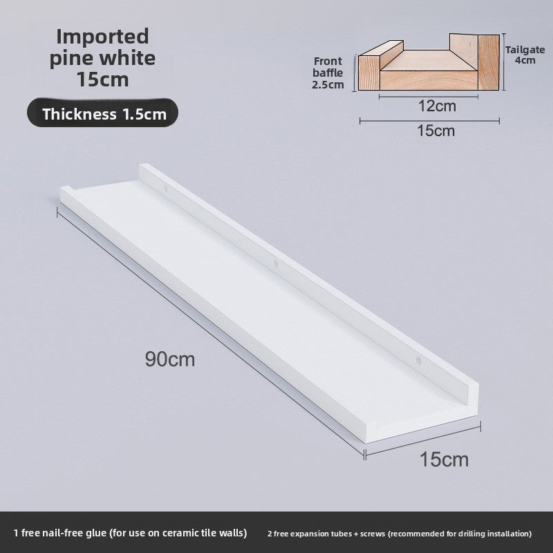 Nordic Solid Wood Wall Shelf
