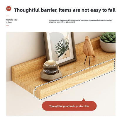 Nordic Solid Wood Wall Shelf