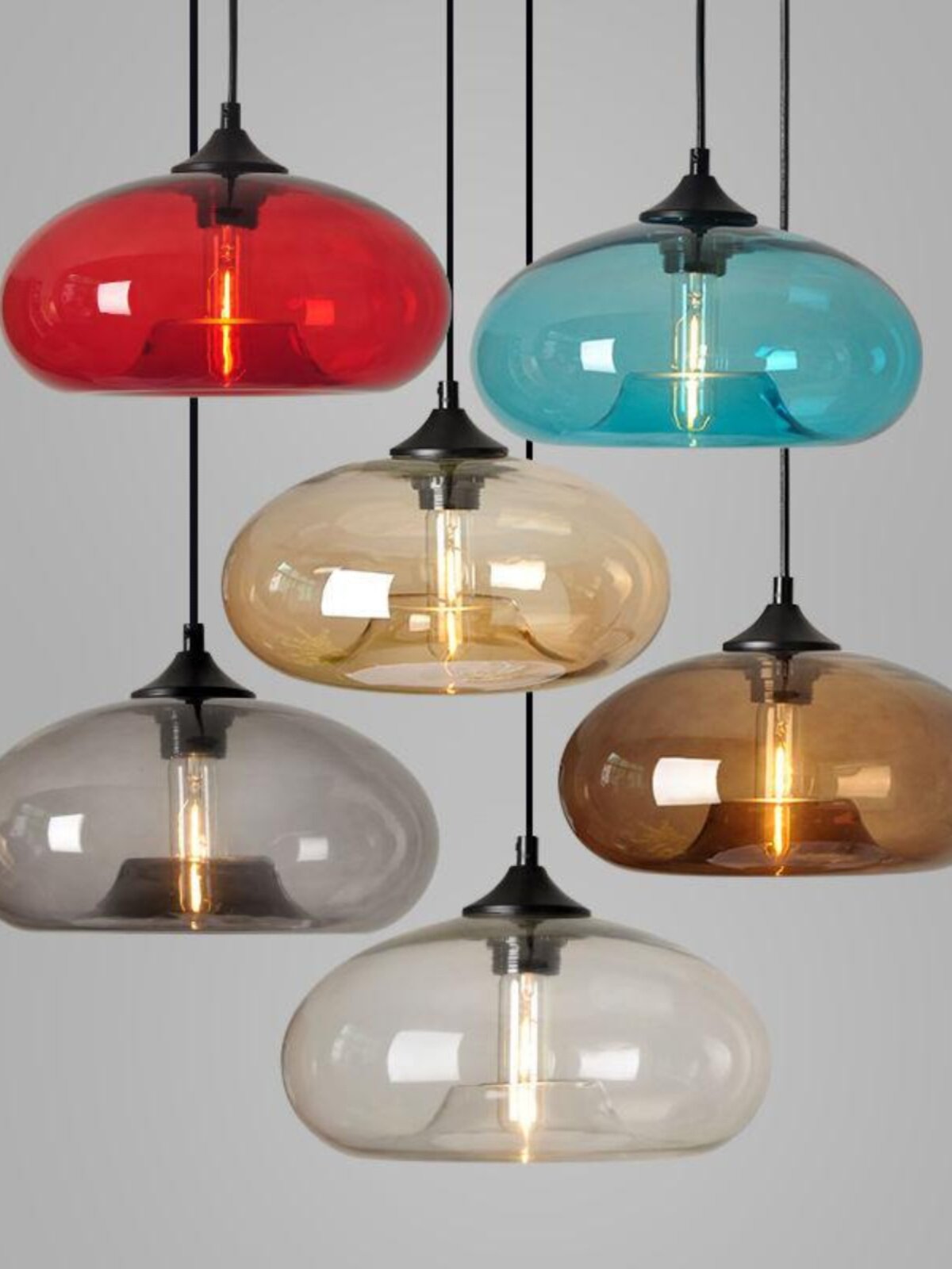 Nordic Stained Glass Pendant Light
