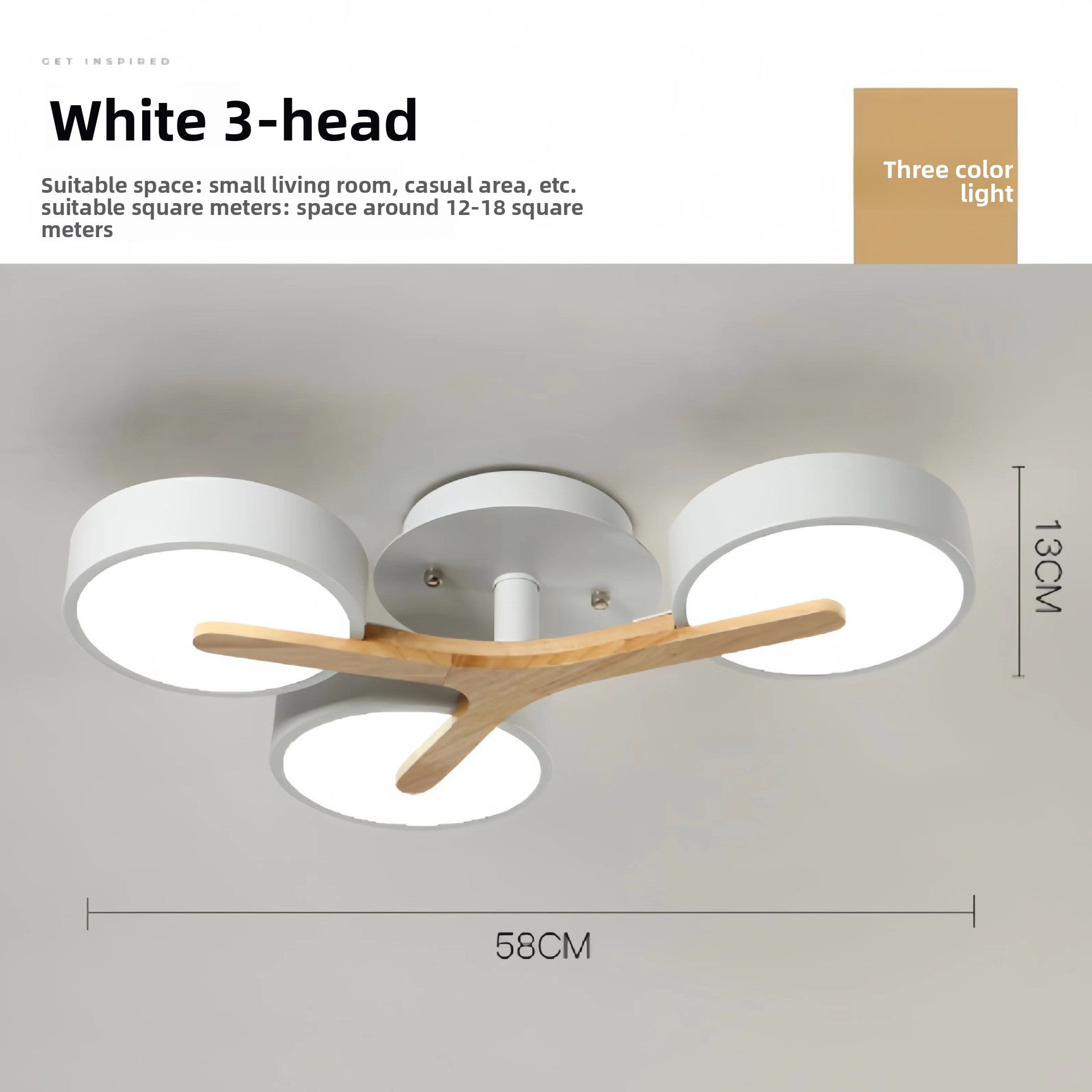 Nordic Wooden Branch Ceiling Light