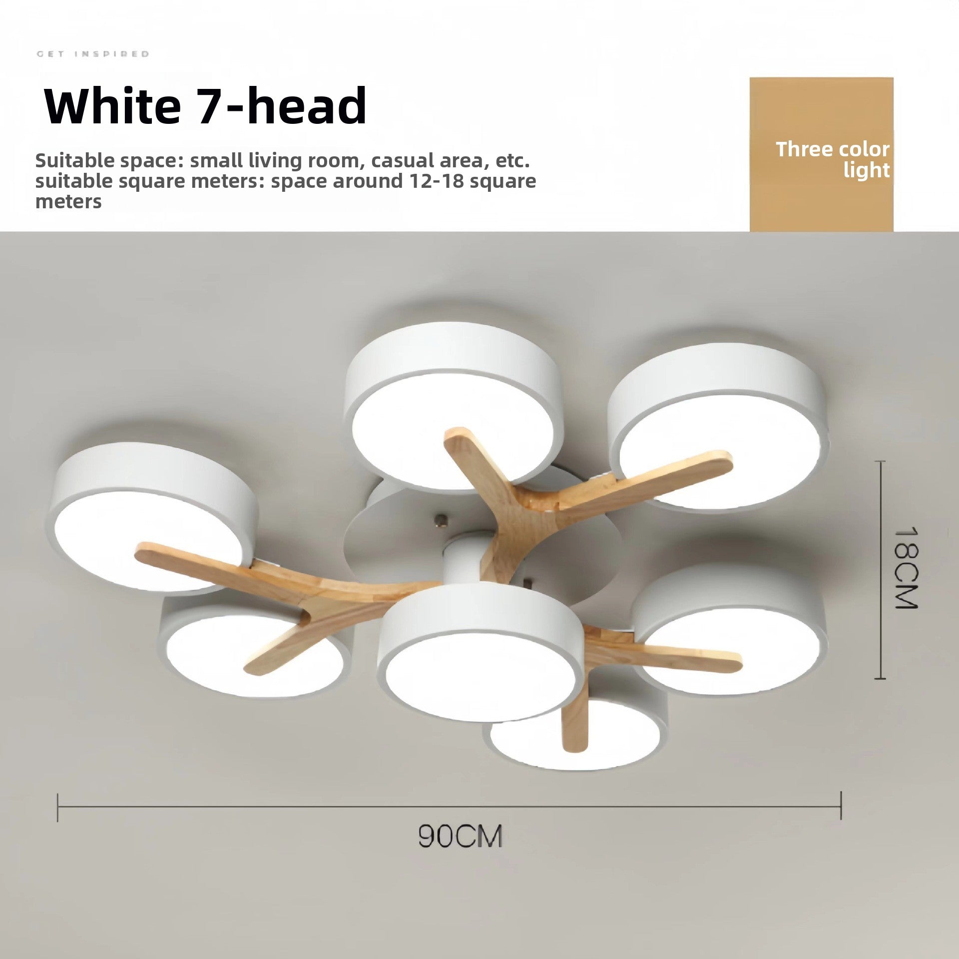 Nordic Wooden Branch Ceiling Light