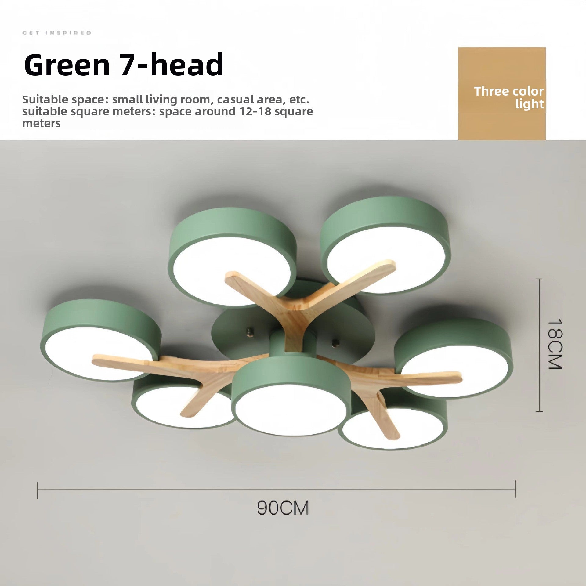 Nordic Wooden Branch Ceiling Light