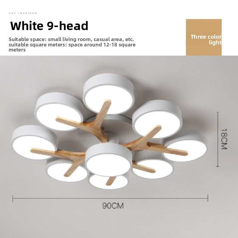 Nordic Wooden Branch Ceiling Light