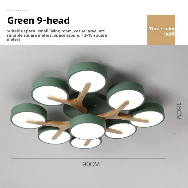 Nordic Wooden Branch Ceiling Light