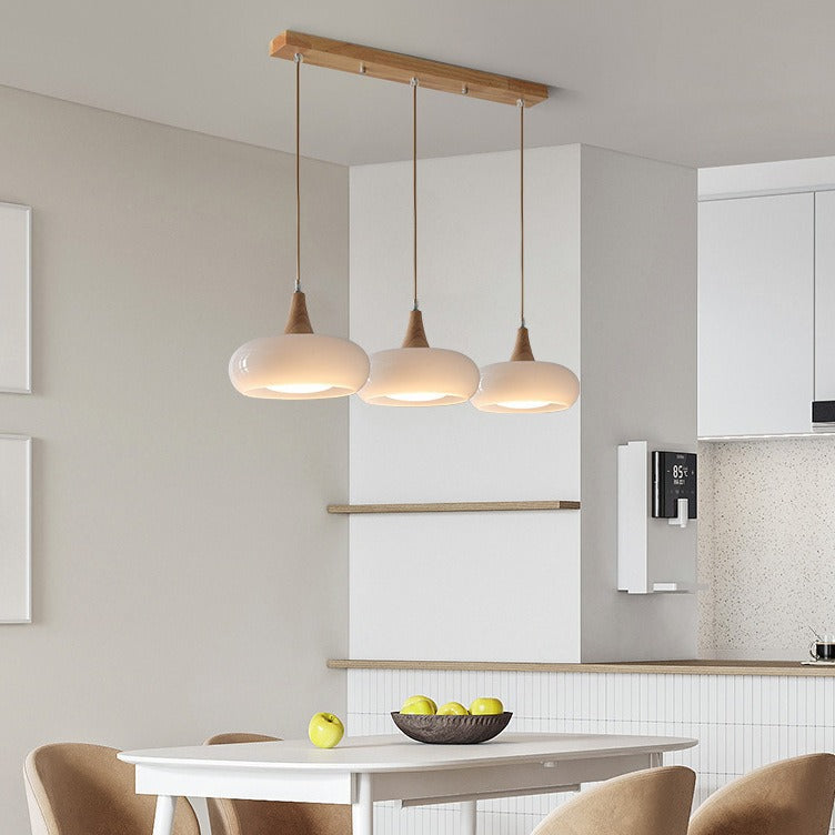 Nordic Wooden Hanging Chandelier Light