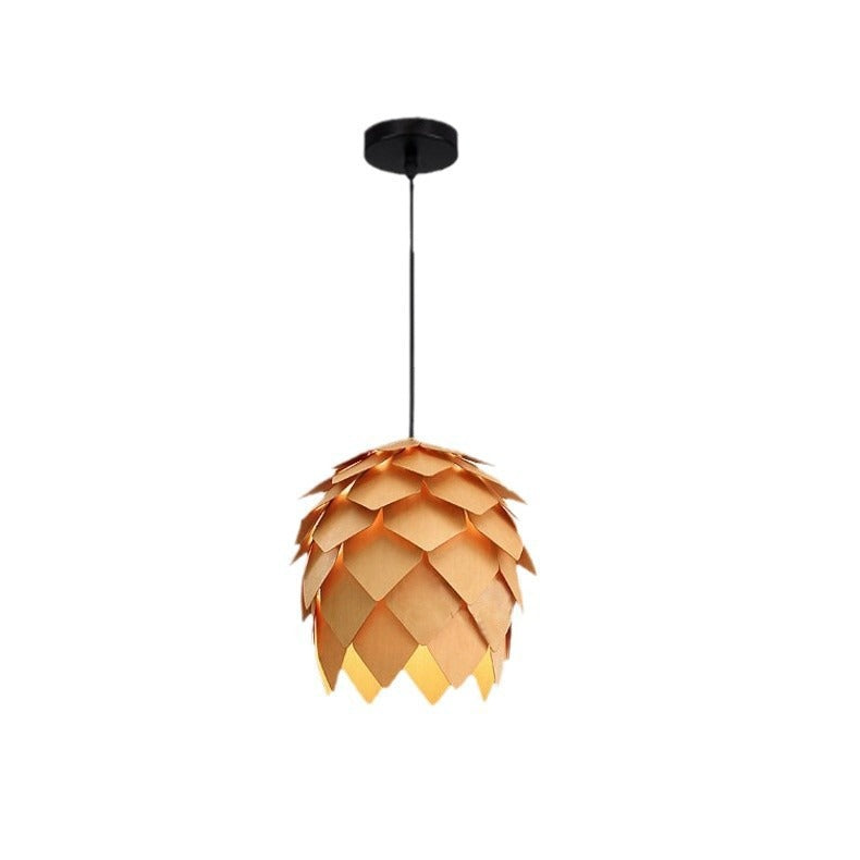 Nordic Wooden Petal Chandelier LED Lighting