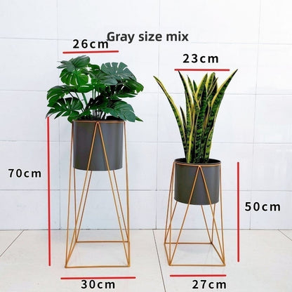 Nordic Wrought Iron Flower Stand Indoor Plant Holder